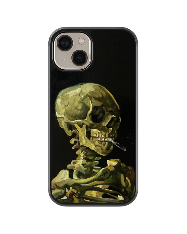 Skull with Burning Cigarette